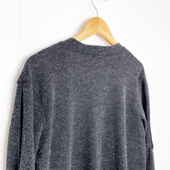 1.4.3. Story by Line Up Gray Cold Shoulder Long Cardigan Size Large - Picture 7 of 7